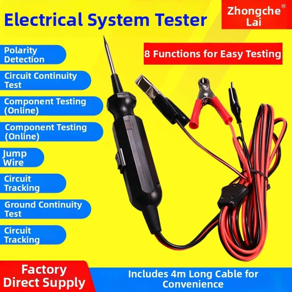 Voltage Tester Circuit Tool for Automotive (6V–24V) with Polarity Detection