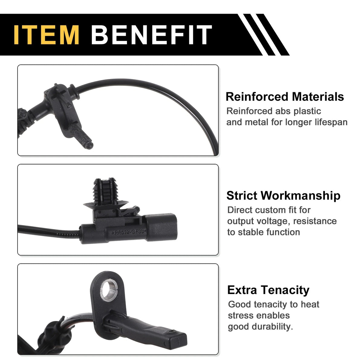 ABS Wheel Speed Sensor No. 23378112 for Cadillac CT6 (2016–2019) Rear Left