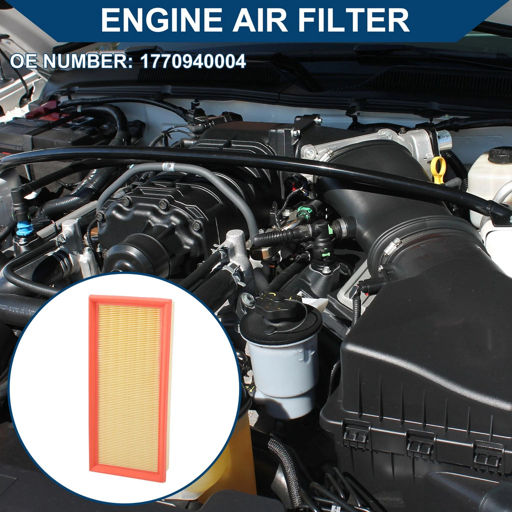 Engine Air Filter Replacement for Mercedes-Benz C63 AMG S 4.0L (2015–2017)