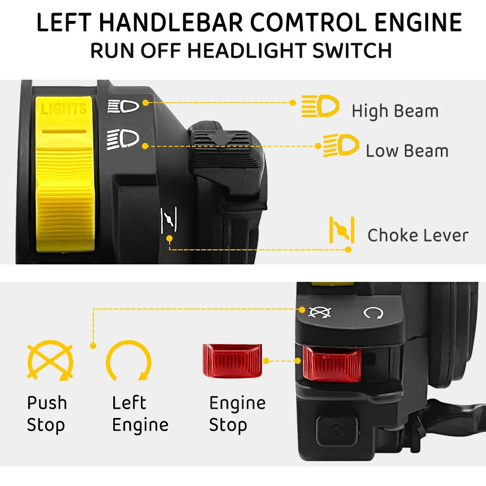 Left Handlebar Start Stop Kill Switch for Kawasaki KFX 400 (2003–2006)
