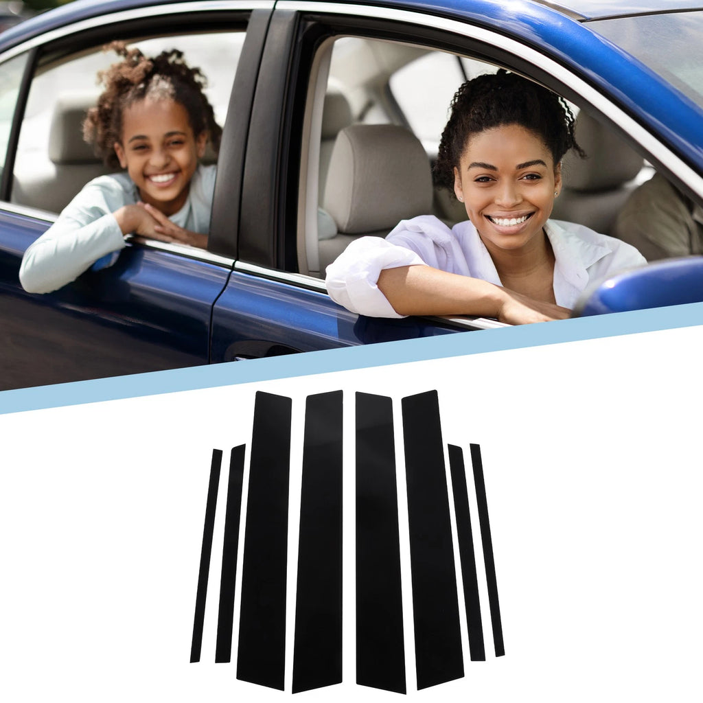 8 Pcs Pillar Window Trim Covers Replacement for Toyota RAV4 (2013–2018)