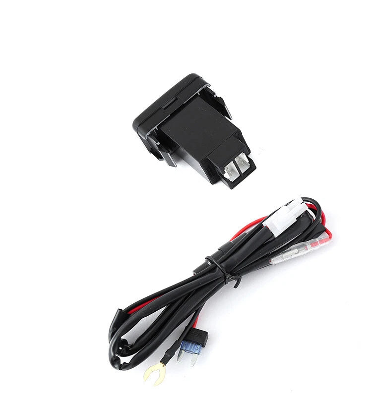 2 Port Dual USB-C PD USB-A QC3.0 Car Charger for Toyota FJ Cruiser Tacoma (2007–2021)