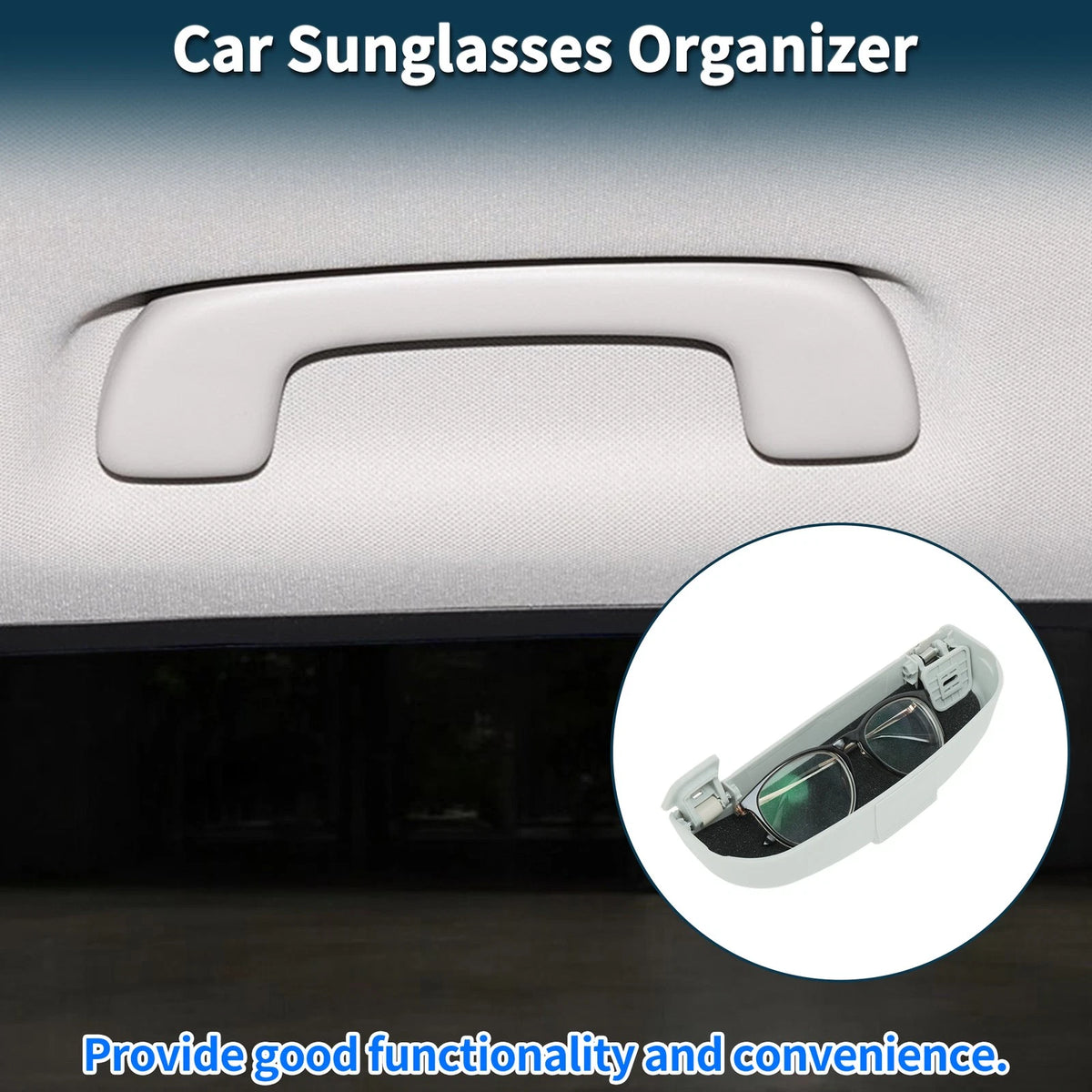 Sunglasses Case for Peugeot 308 (2014–2024) Eyeglasses Holder Storage Box