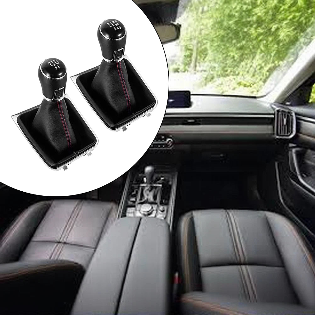 For Golf 7 MK7 Leather For Shift Knob Gear for 5/6 Speed Manual 2013-2018
