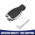 2 Button Uncut Key Fob Remote Case Shell Replacement for Mercedes (2000–2020)