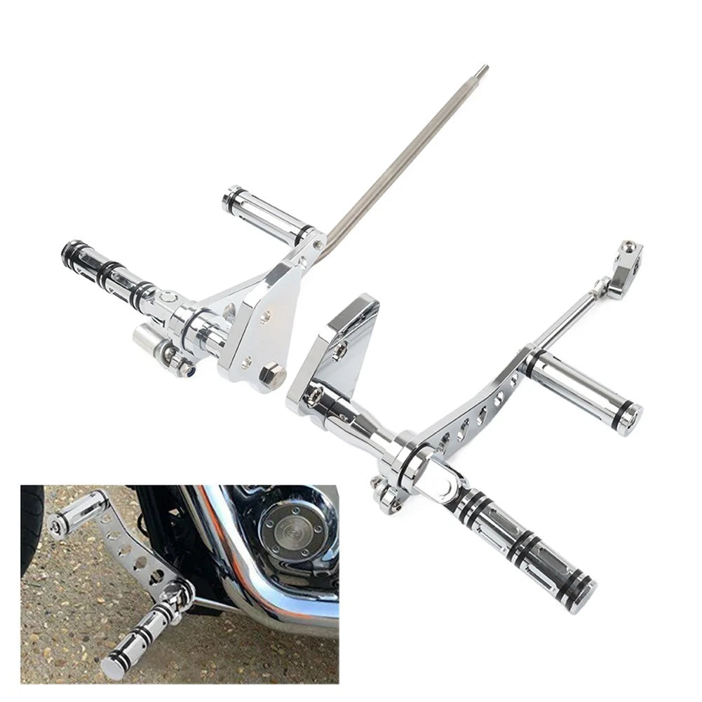Forward Controls Footpegs Levers Fit Harley Dyna Low Rider 2000-2012 Super Glide