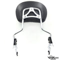 Chrome Backrest Sissy Bar Pad Docking for Harley Touring Road King (1997–2008)