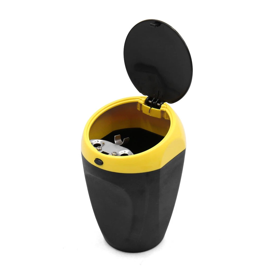 Ashtray Holder for Universal Car Interior (Black Yellow)