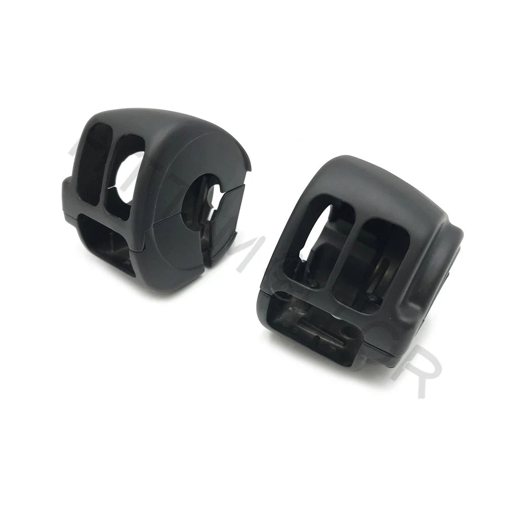 Black Switch Housing Cover Kit for Harley Road King (1996–2013), Dyna (1996–2011), Softail