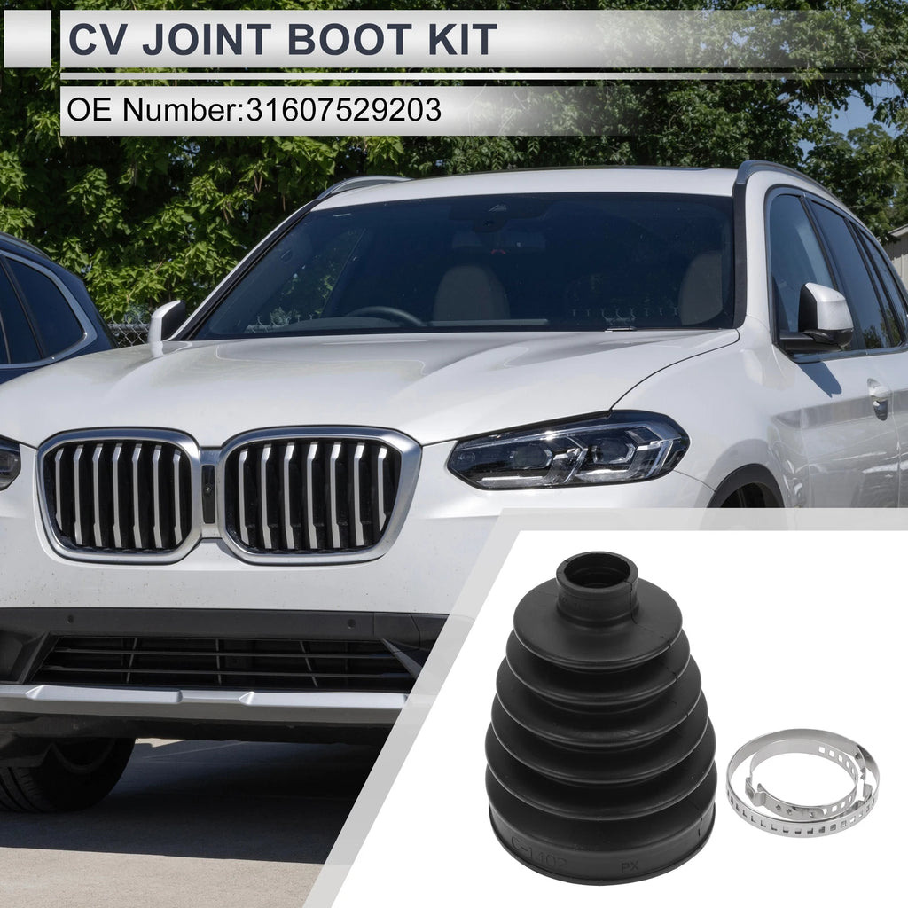 Outer CV Joint Boot Kit with Clamps for BMW X3 (2004–2010) 31607529203
