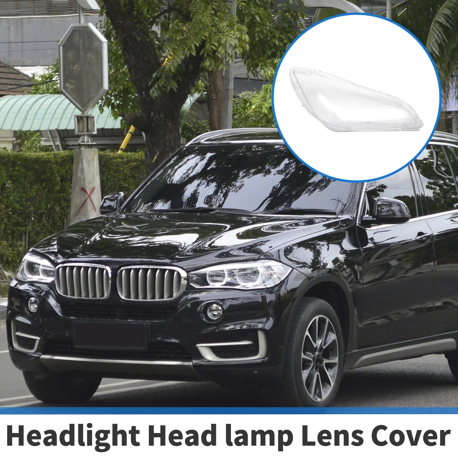 1 Pc Headlight Lens Cover for BMW X1 E84 (2010–2015) PC Clear