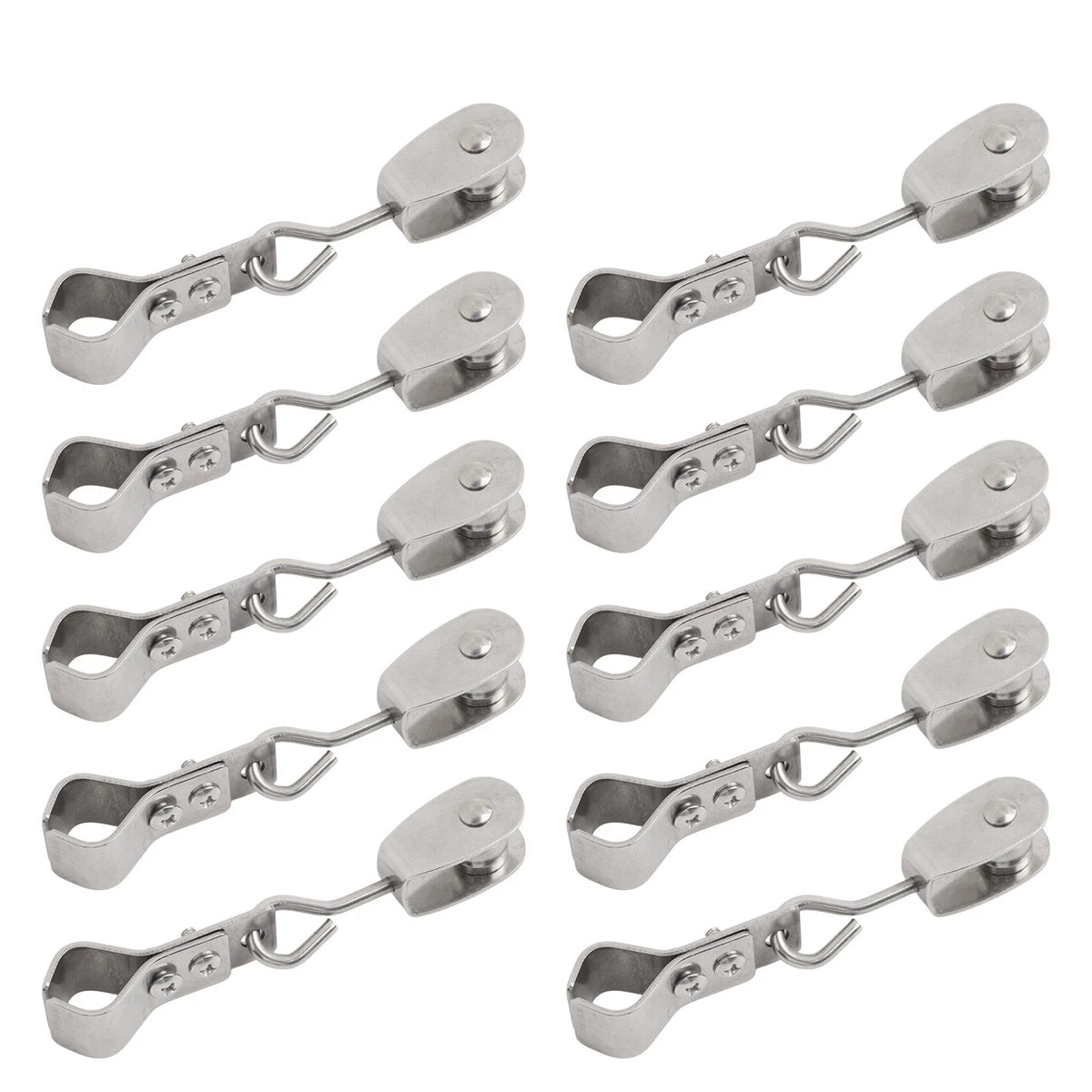 304 Stainless Steel Pulley with Adjustable Clamps for Shade Sails