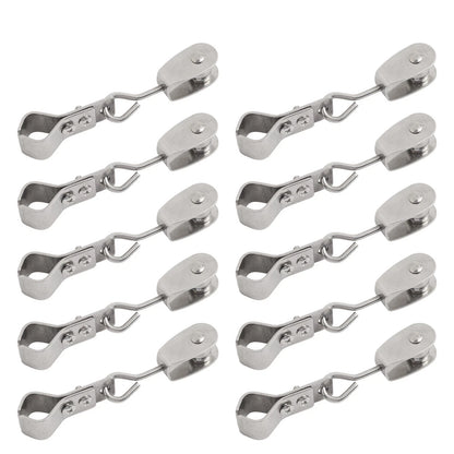 304 Stainless Steel Pulley with Adjustable Clamps for Shade Sails