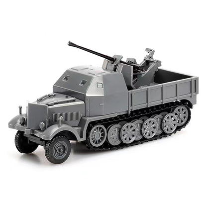 4D Half-track Armored Vehicle FLAK37 Model 1:72 Simulation