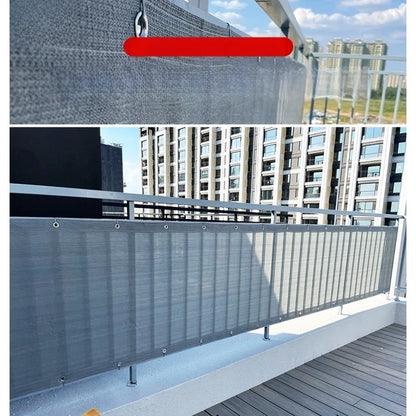 200g HDPE Sun Shade Net for Balcony Enclosure (UV Resistant, Coffee Black)
