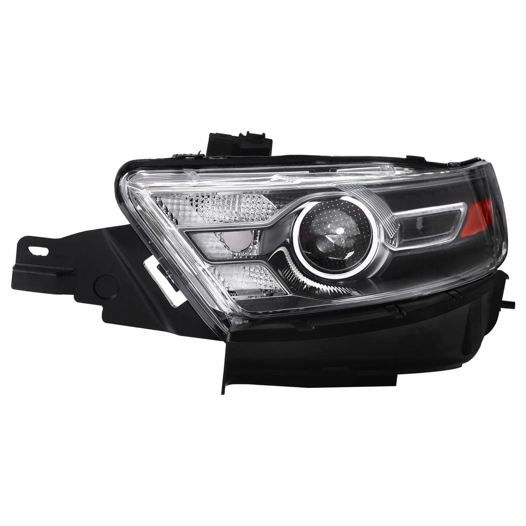 Headlight Headlamp Driver/Left Side for Ford Taurus (2014–2016) Halogen Clear