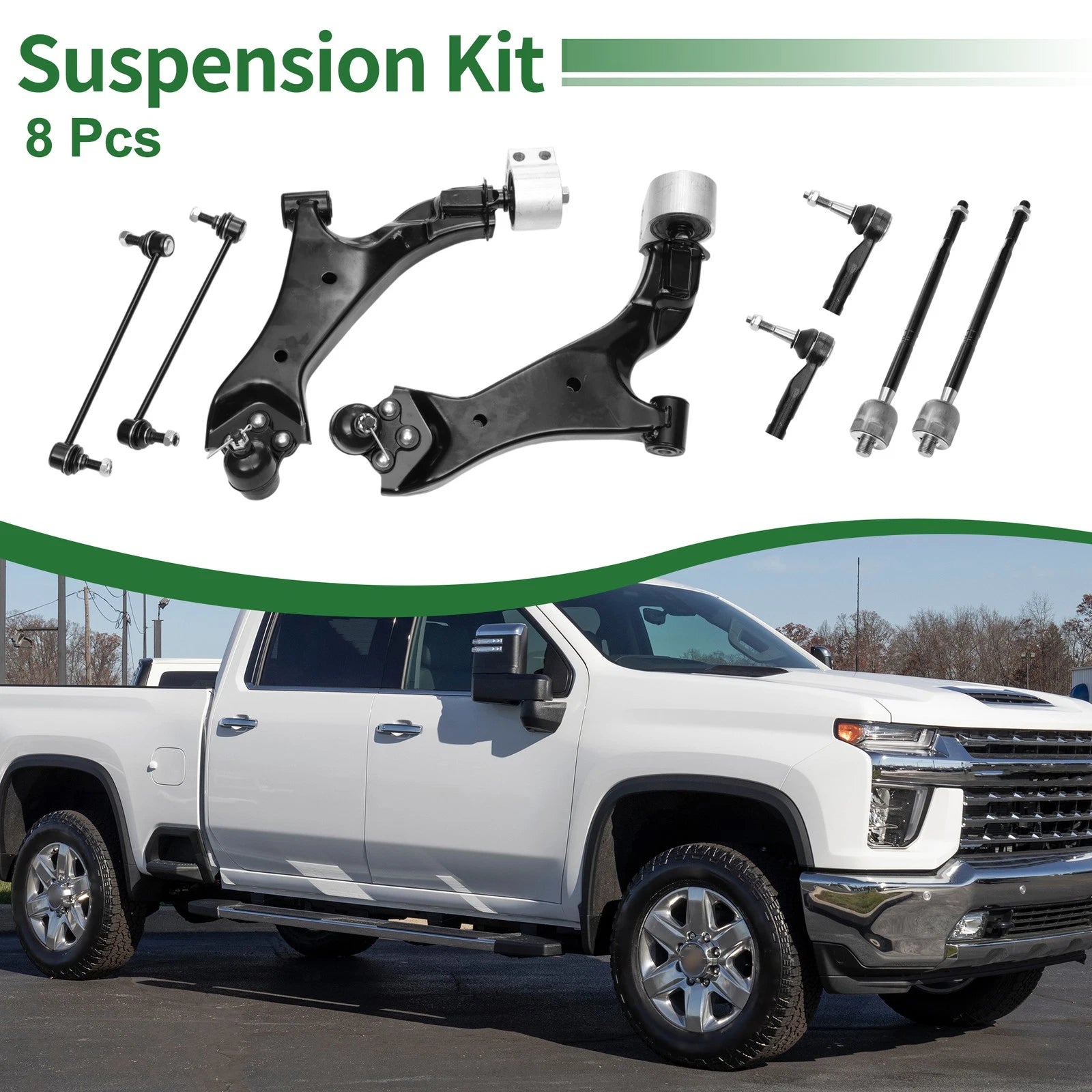 8PCS Front Suspension Control Arm Kit for Chevrolet Equinox (2005–2010)