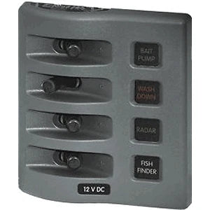 4 Position WeatherDeck Fuse Panel for Blue Sea 4304 (Weather Resistant)