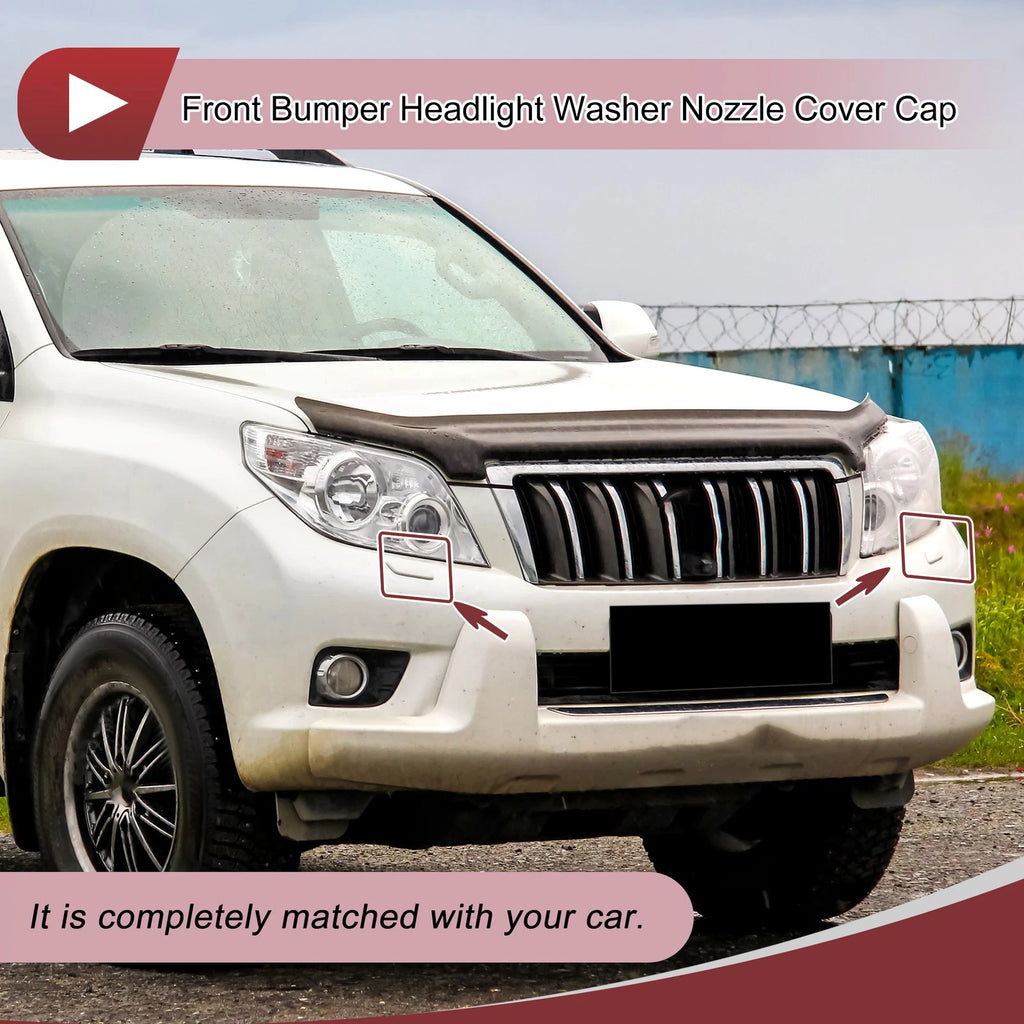 Front Bumper Headlight Washer Nozzle Cover Cap for Toyota Land Cruiser (2008–2024)