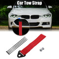 Tow Strap Trailer Belt Front for Car Bumper Rope Hook Nylon (1 Set)