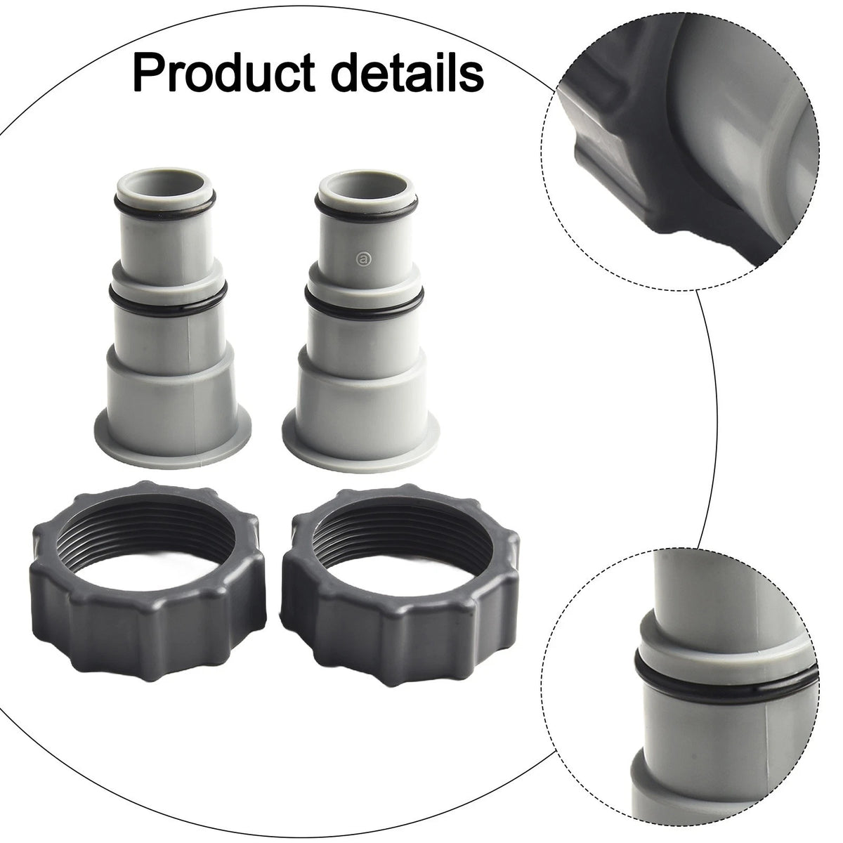1.25" to 1.5" Hose Adapter for Intex Filtration Pump