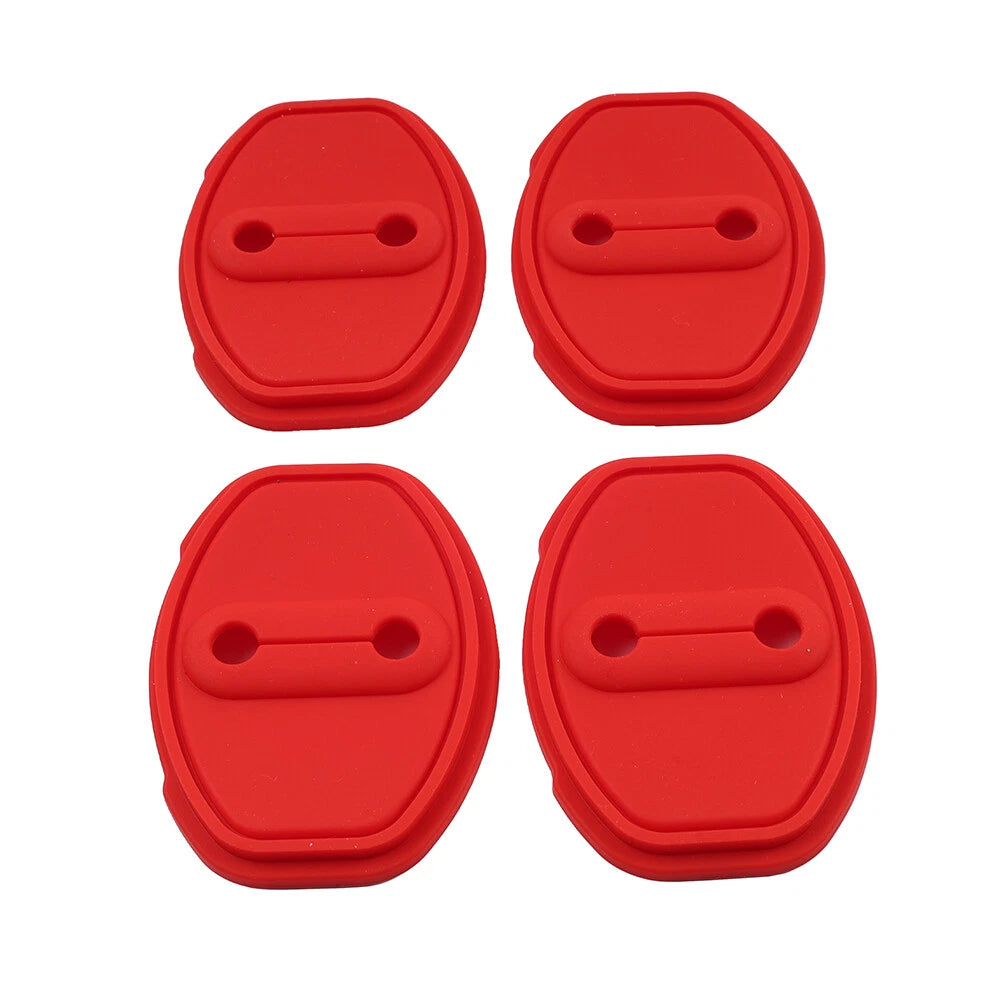 Door Lock Protective Cover for Audi A3 A4 TT S3 S4 VW Golf Passat Tiguan Red