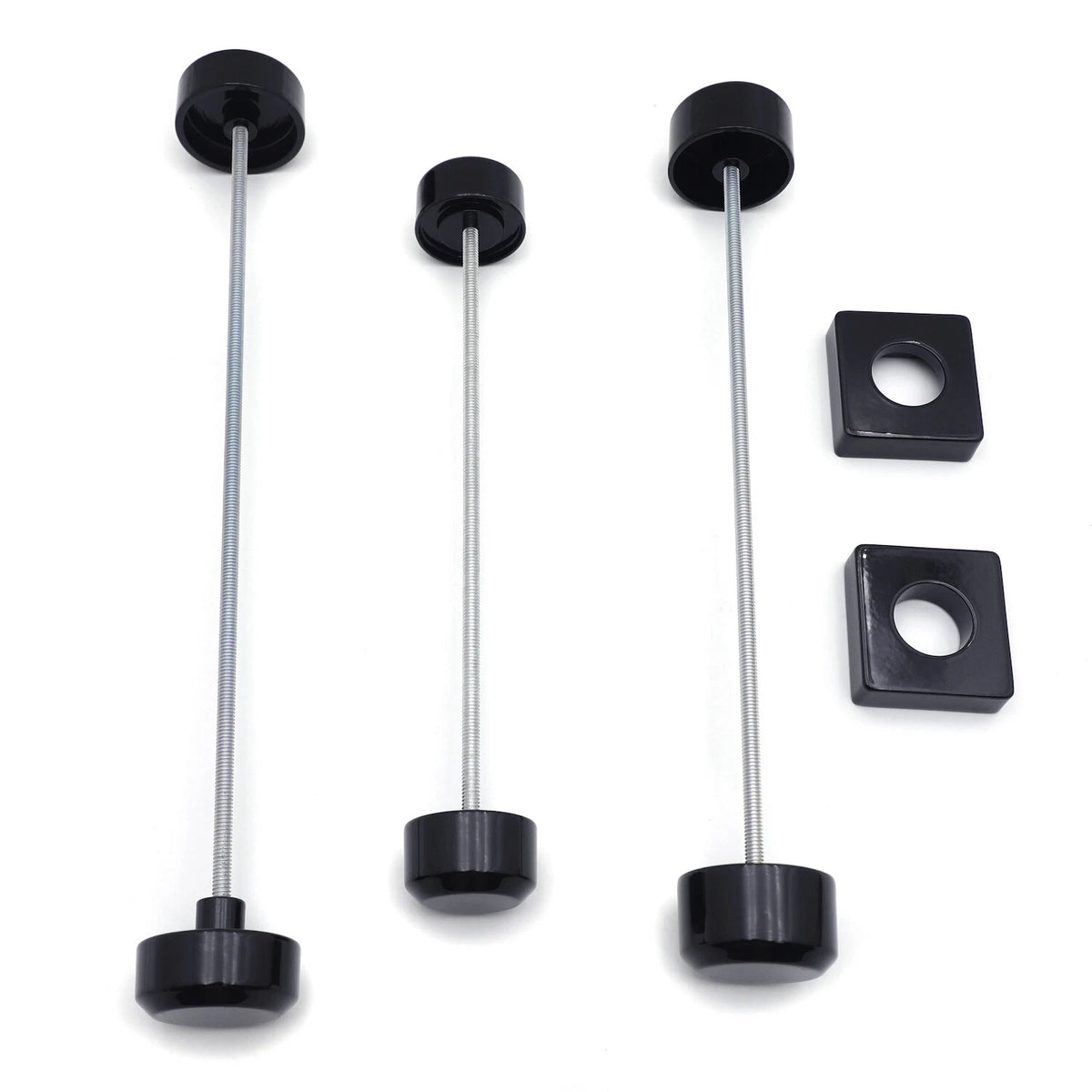 Black Aluminum Fork Axle Caps for Suzuki GSXR 600 750 1000 (1996–2005)