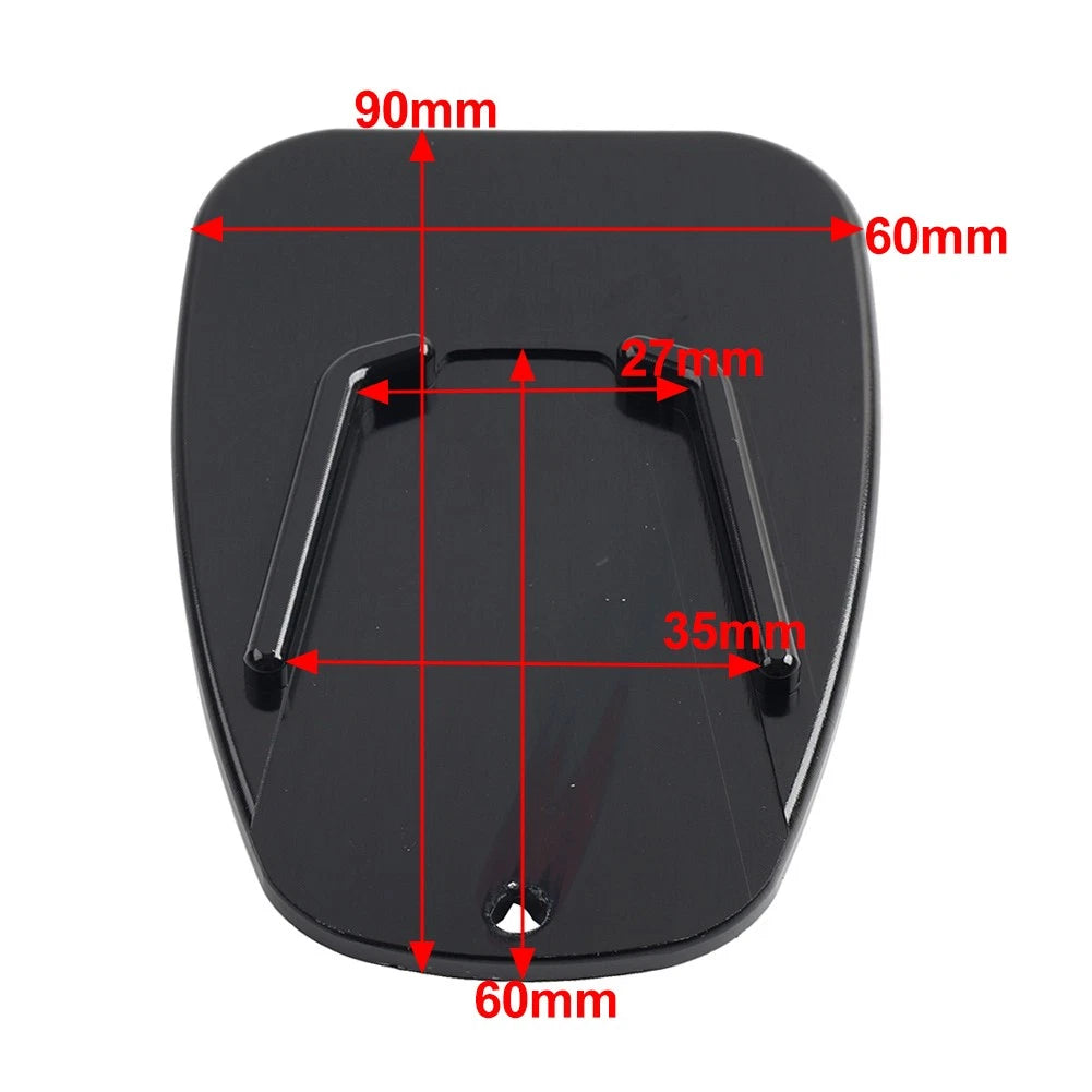 Universal Aluminum Alloy Motorcycle Side Stand Kickstand Pad Plate