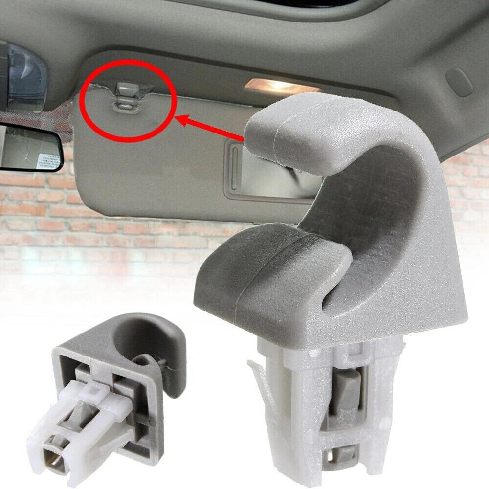 2Pcs Sun Visor Hook Clips Bracket For Toyota Camry Corolla Highlander Prius RAV4