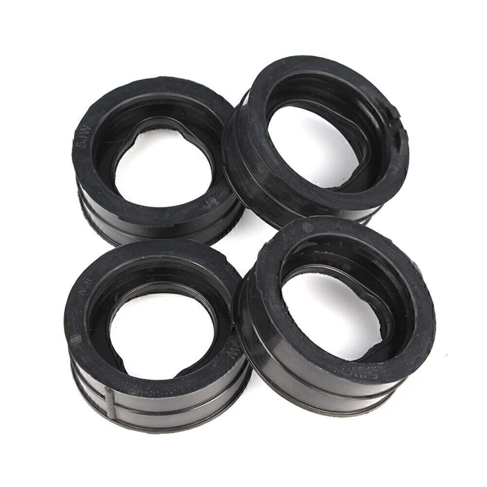 4PCS Carburetor Adapter Interface for Yamaha FJR1300 (2003–2012) Black