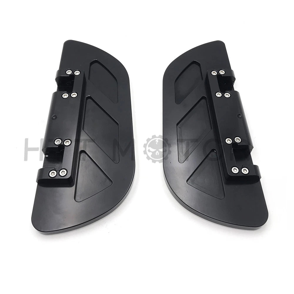 Flame Front Driver Stretch Floorboard FootRest for Harley Touring (1986–2016)