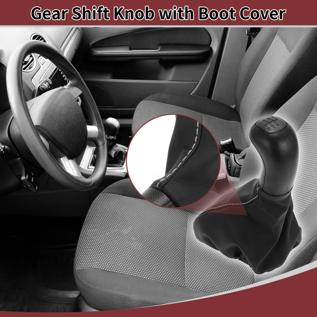 5 Speed Gear Shift Knob with Cover for Mercedes-Benz Vito W638 (1996–1999)