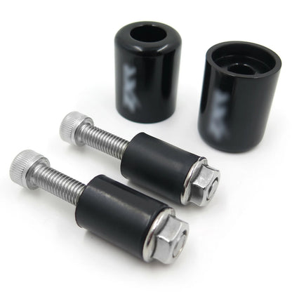 Bar Ends for Kawasaki Ninja ZX7R (1996–2003) & ZRX1100 (1999–2000) - Rubber Black