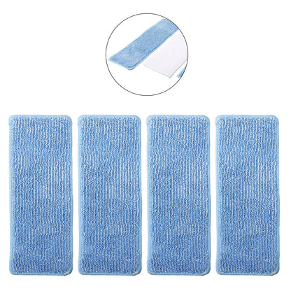 Set of 4 Mop Cloths for Floor Cleaning
