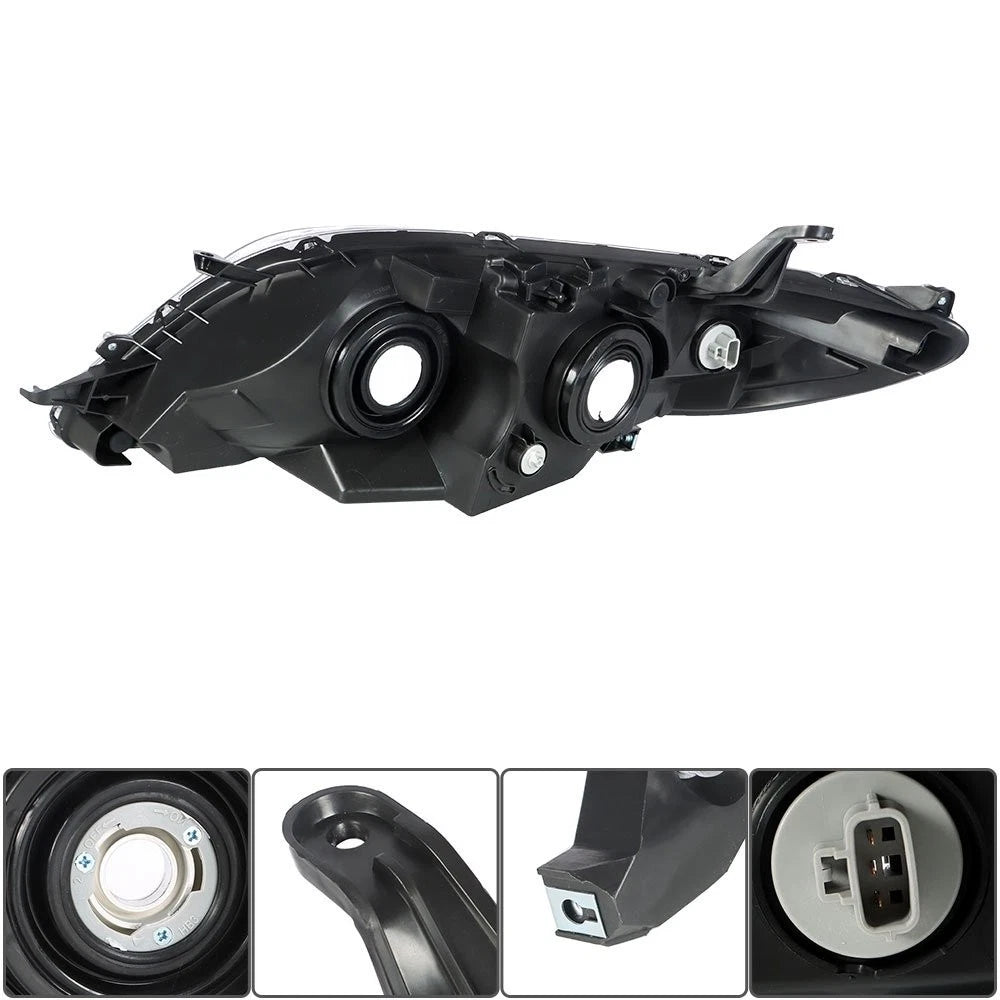 Headlight Assembly for Toyota Sienna (2011–2013) Chrome Clear Left & Right