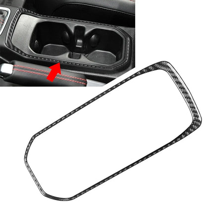 Black Water Cup Holder Panel Cover Trim for Jeep Wrangler JL JLU Gladiator JT (2018–2023)