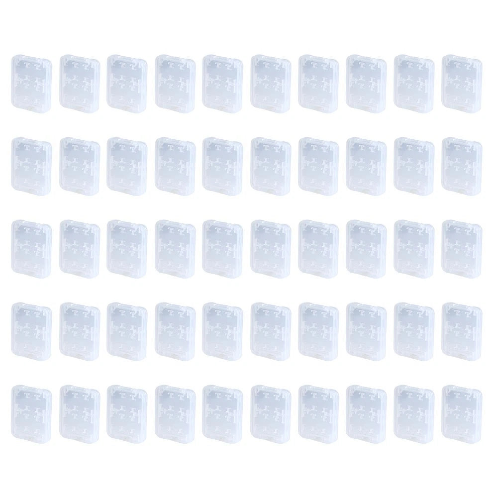 150pcs Memory Card Storage Box Portable Transparent Plastic Case
