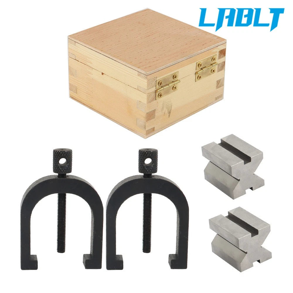 Set of 2 V-Block & Clamp for LABLT (90 Degree Angle)