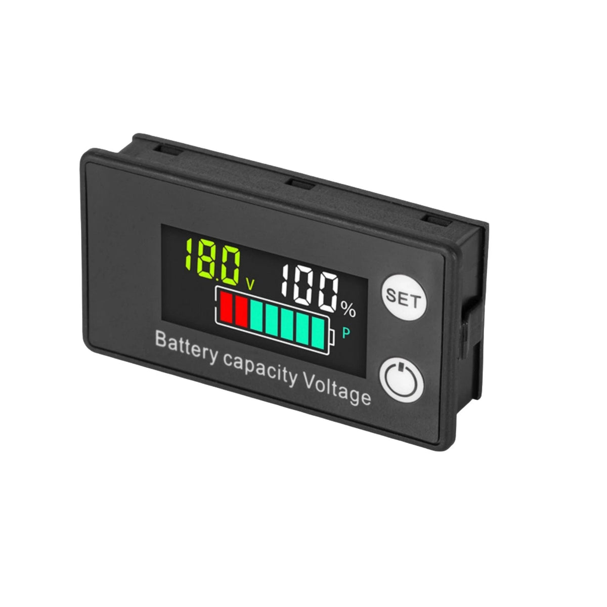 Battery Monitor Meter LCD Display for RV Solar System (12V-72V)