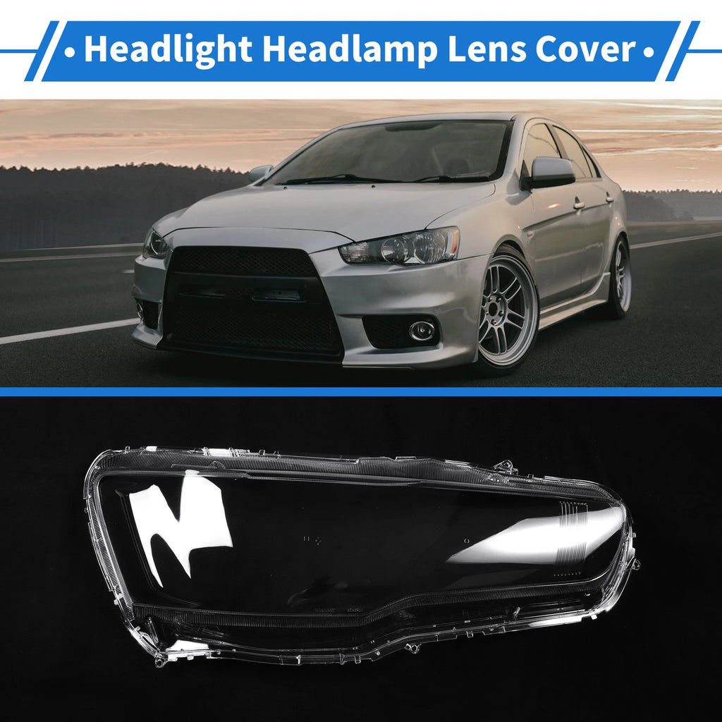 Headlight Lens Cover Front Right for Mitsubishi Lancer (2008–2016)