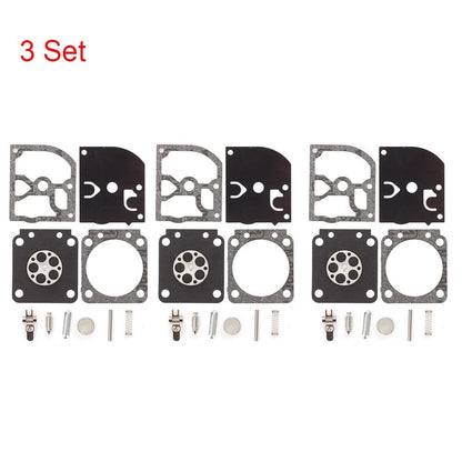 3X Carburetor Gasket Kit for Zama C1M-W26A C1M-W26B C1M-W26C (Replacement)