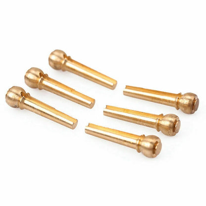 6Pcs Brass Bridge Pins for Acoustic Guitar (Universal Fit)
