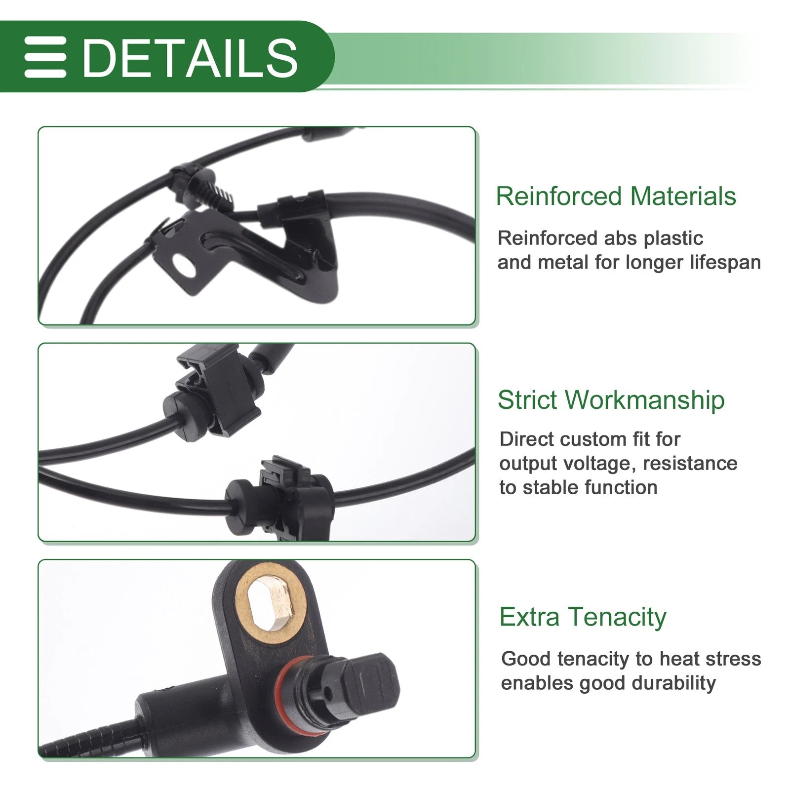 ABS Wheel Speed Sensor Left Rear for Dodge Journey (2011–2020)