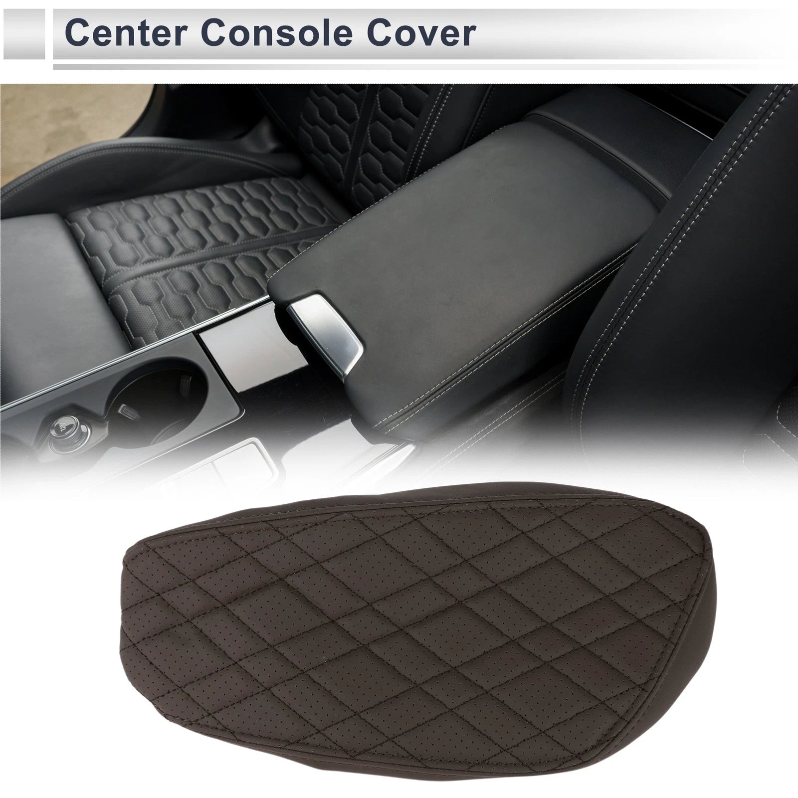 Car Center Console Cover for BMW X1 2016–2022 Deep Brown Replacement