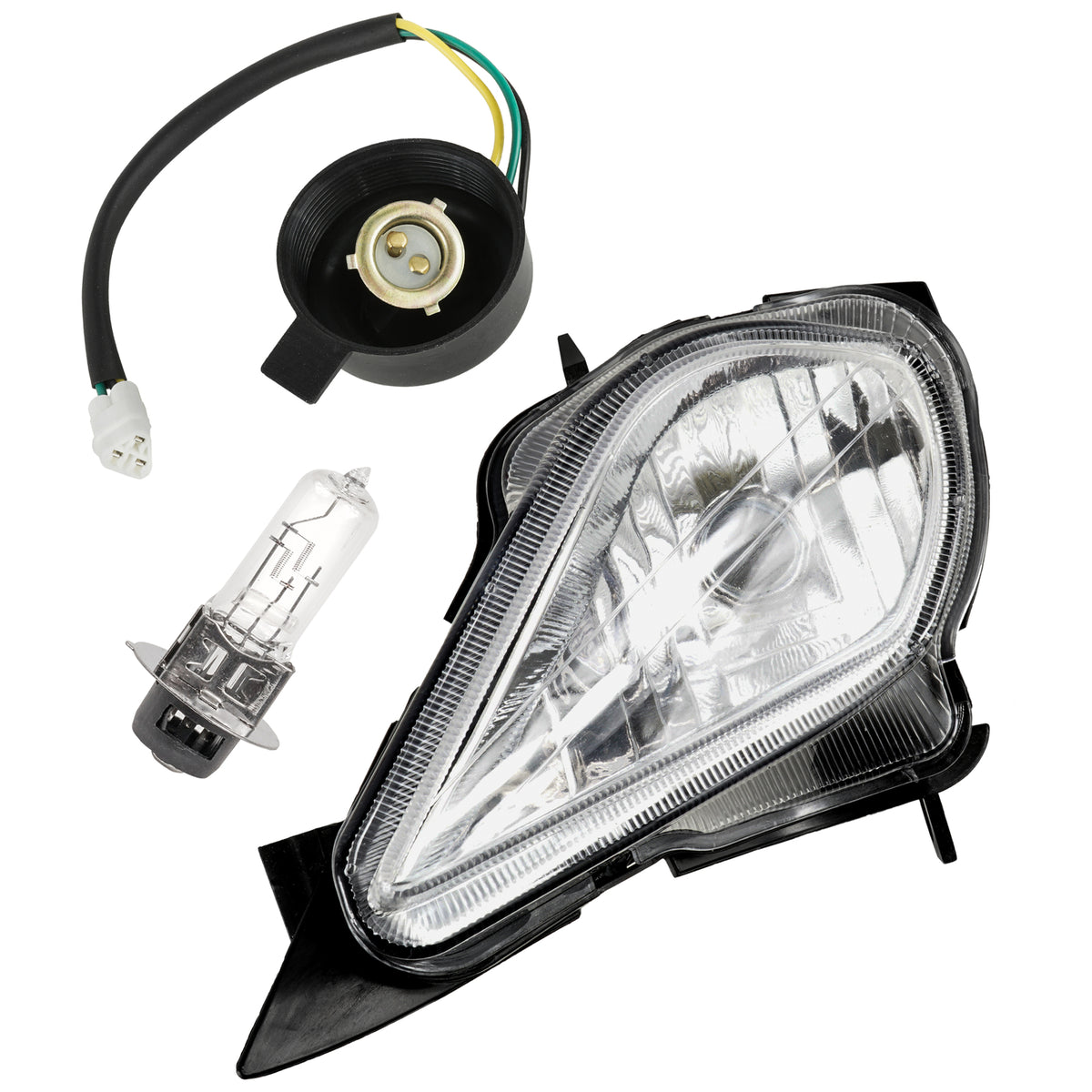 Left Headlight Assembly Replacement for Yamaha Raptor 350 YFM350 (2004–2013)