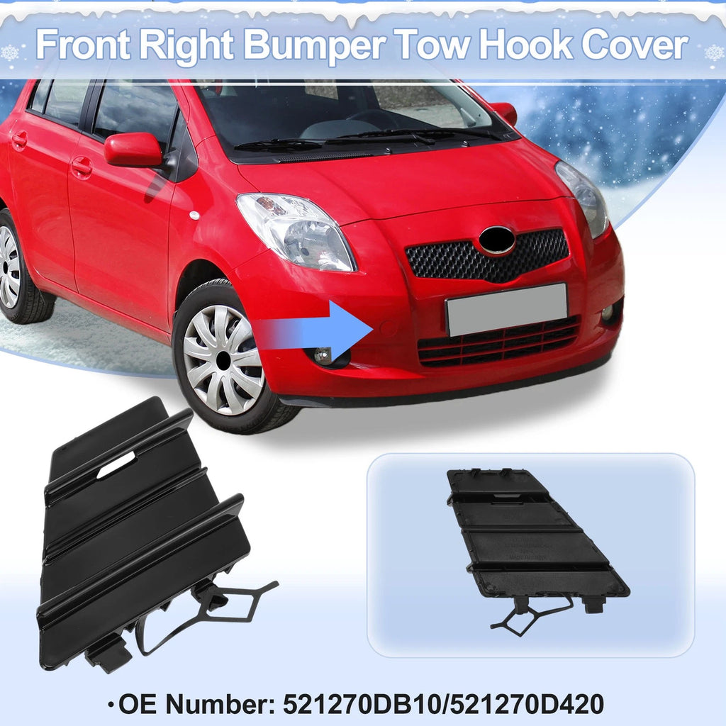Tow Hook Cover Cap Right Front Replacement for Toyota Prius Prime (2017-2021)
