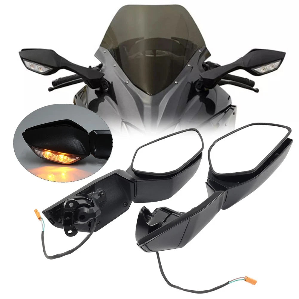 Rear View Mirrors with Turn Signals for Kawasaki Ninja H2 (2015–2024)