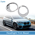 Headlight Trim Bezel Set for BMW X1 F48 Front Left Right (2016–2019)
