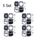 Set of 5 Carburetor Repair Kits for ZAMA RB-155 RB-164 STIHL BG66 BG86