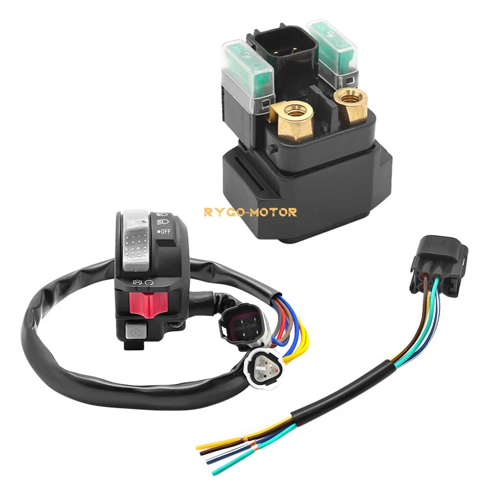 Handlebar Switch & Starter Solenoid Relay for Yamaha Grizzly 700 YFM700 (2007–2023)